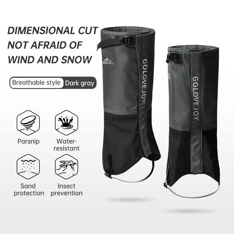 Hiking Skiing Leg Guard Foot Cover Men and Women Winter Outdoor Cold Warm Thickening Waterproof Wear-resistant Leg Cover