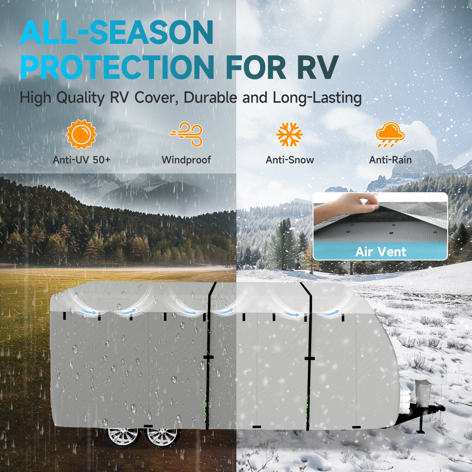 Umbrauto Bi-Component Travel Trailer & Toy Hauler Cover