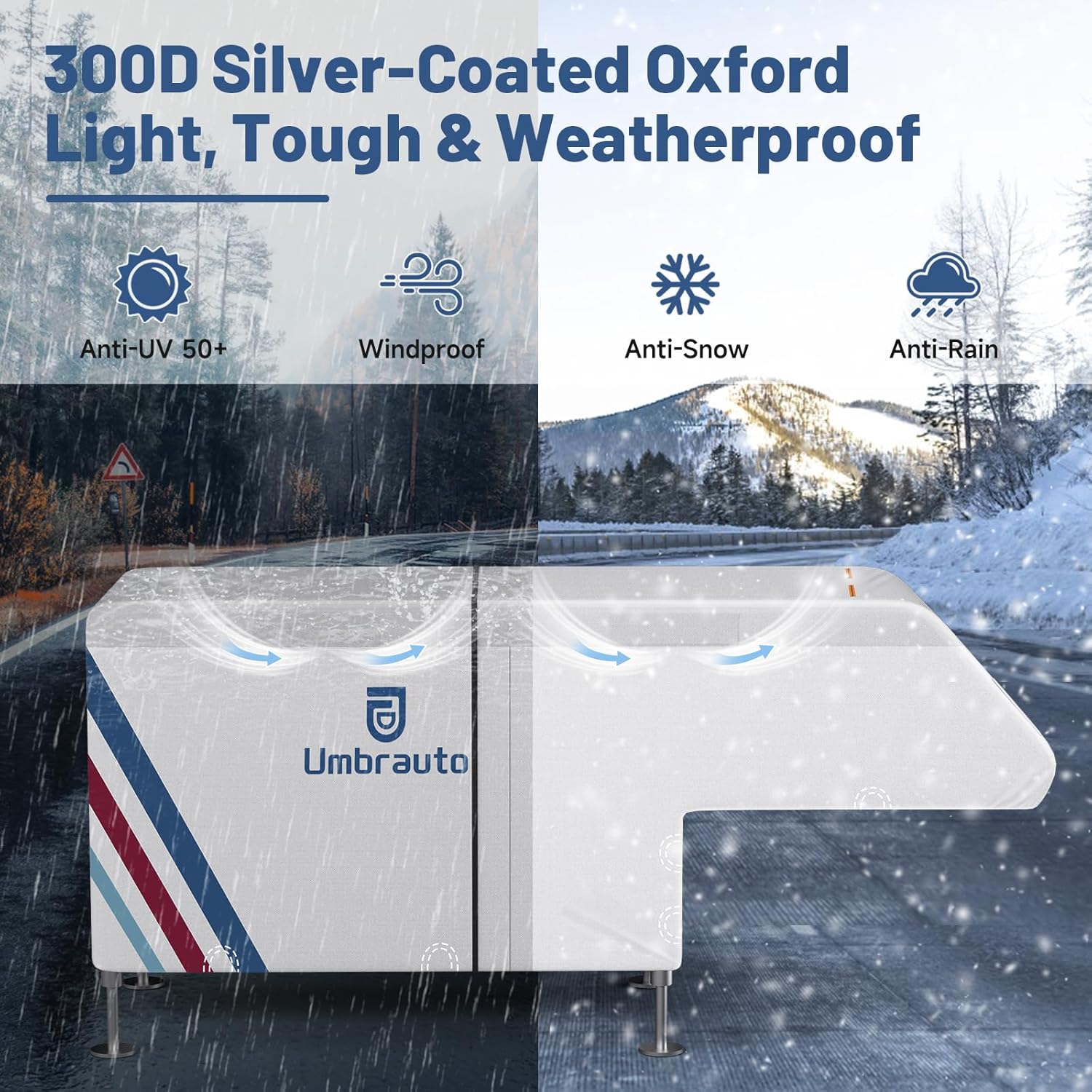 Umbrauto Slide-In Truck Camper Cover – 300D Oxford