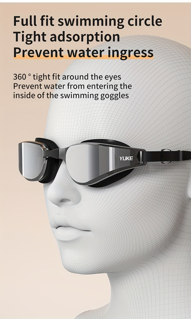 Anti-Fog Swimming Goggles – HD Waterproof Silicone
