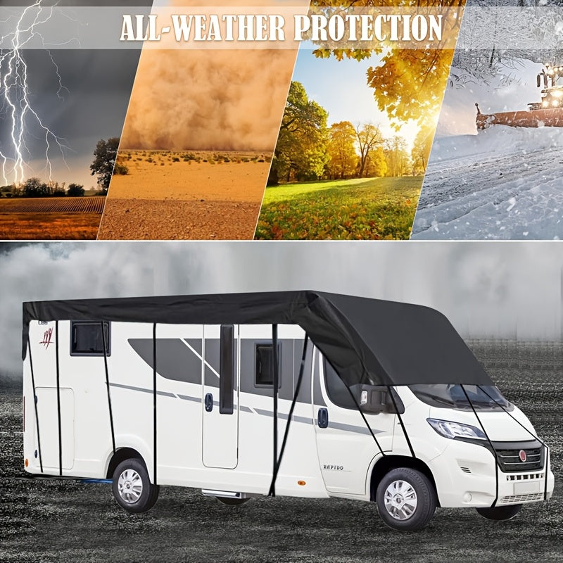 Heavy-Duty All-Weather RV Cover – Adjustable Straps & Hooks