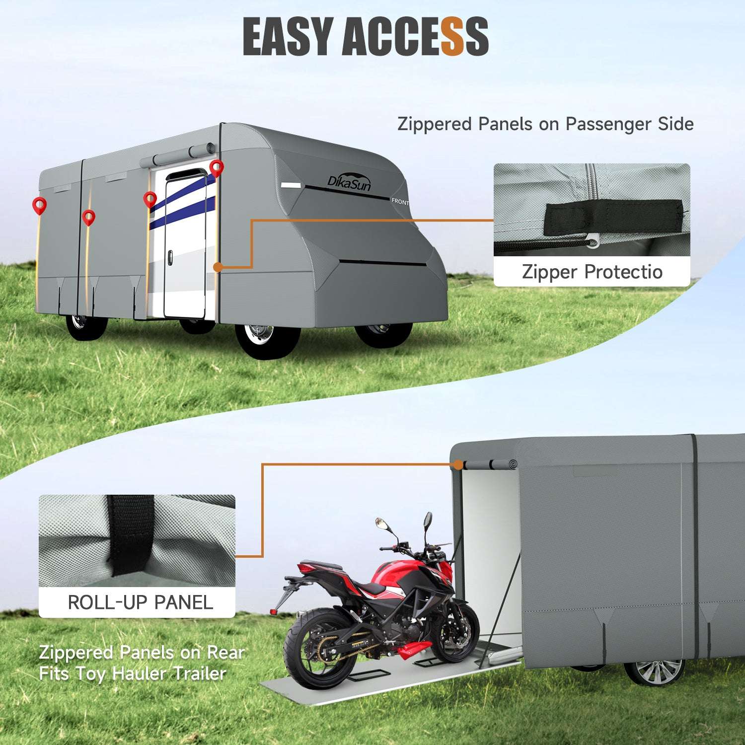 DikaSun Class C Motorhome Cover – 7-Layer Roof