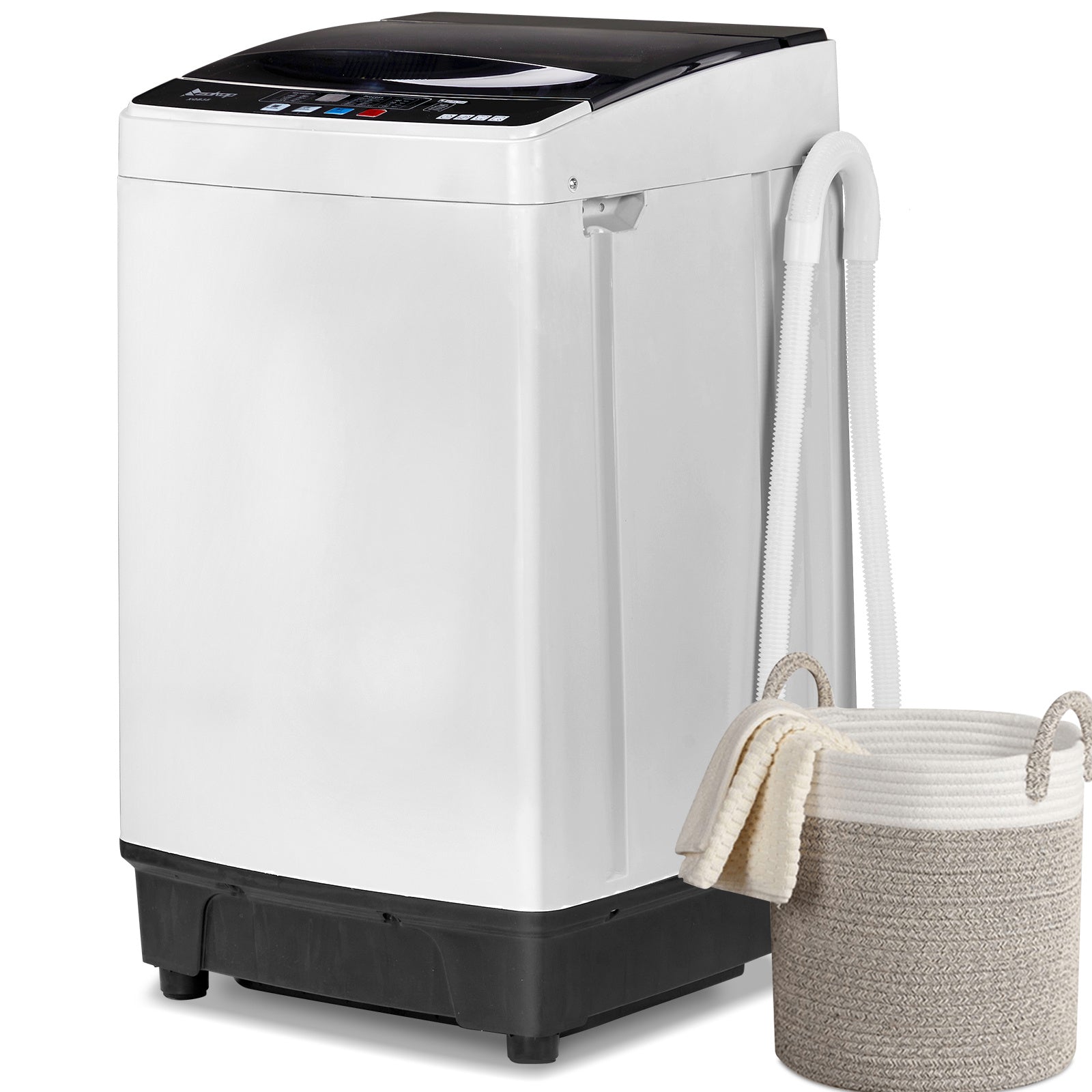 Full Automatic 17.6Lbs Top-Load Portable Washer & Dryer – 2-in-1