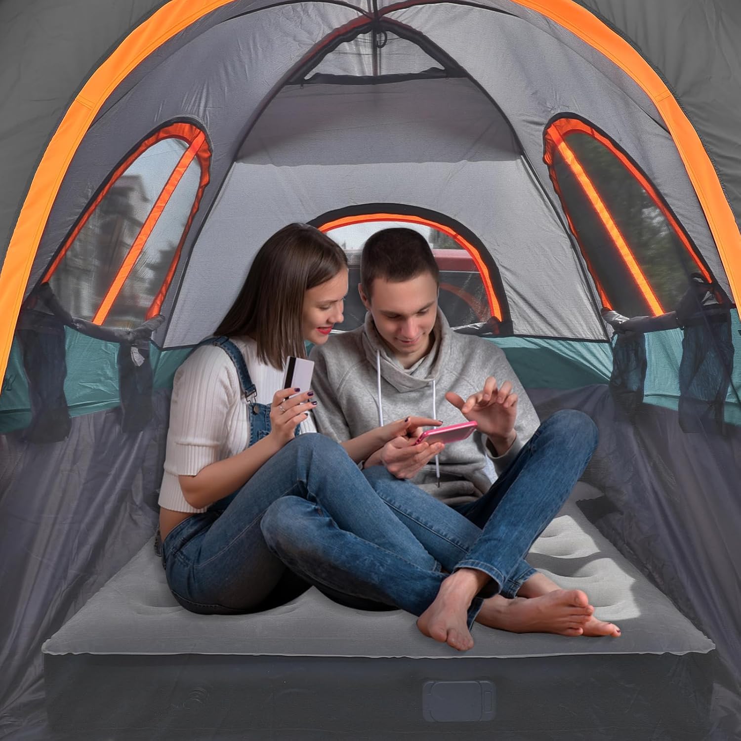 Umbrauto Truck Bed Tent with Awning | Fits 5.5–5.8 ft Beds | PU3000 Waterproof | 3 Colors
