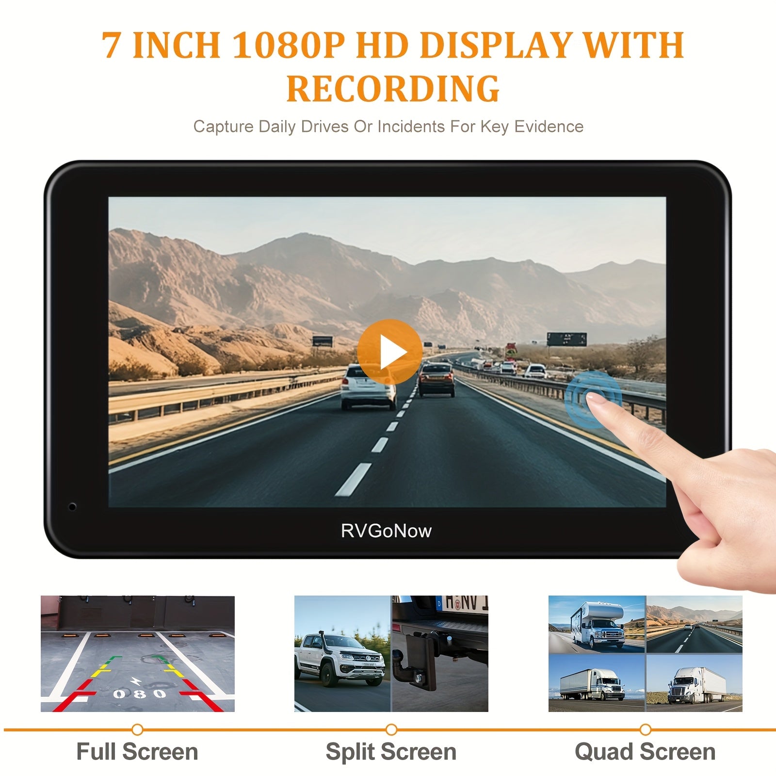 Furrion Wireless RV Backup Camera – 7" HD Touchscreen Monitor