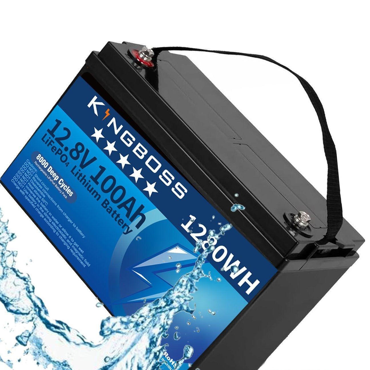12V 100Ah IP65 LiFePO4 Lithium Battery – Waterproof, 15000 Cycle, Built-In BMS