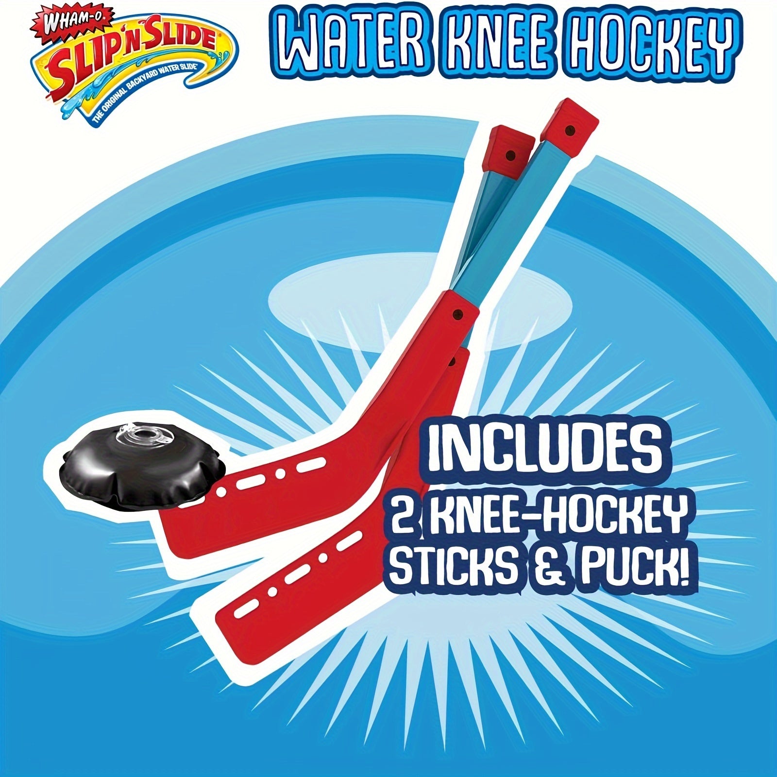 Wham-O Slip N Slide Water Hockey Set – Inflatable Goals & Sticks