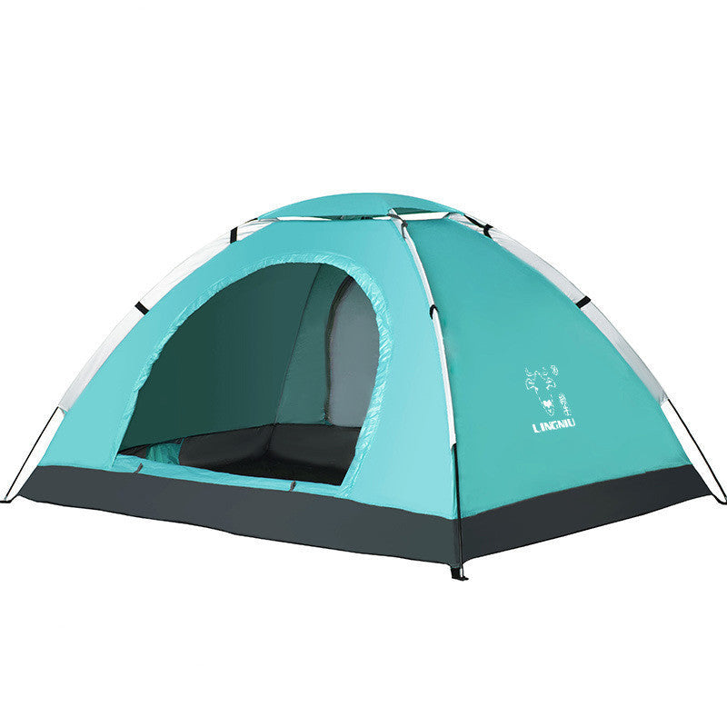 Single Layer Camping Tent – 3-4 Person Outdoor Shelter