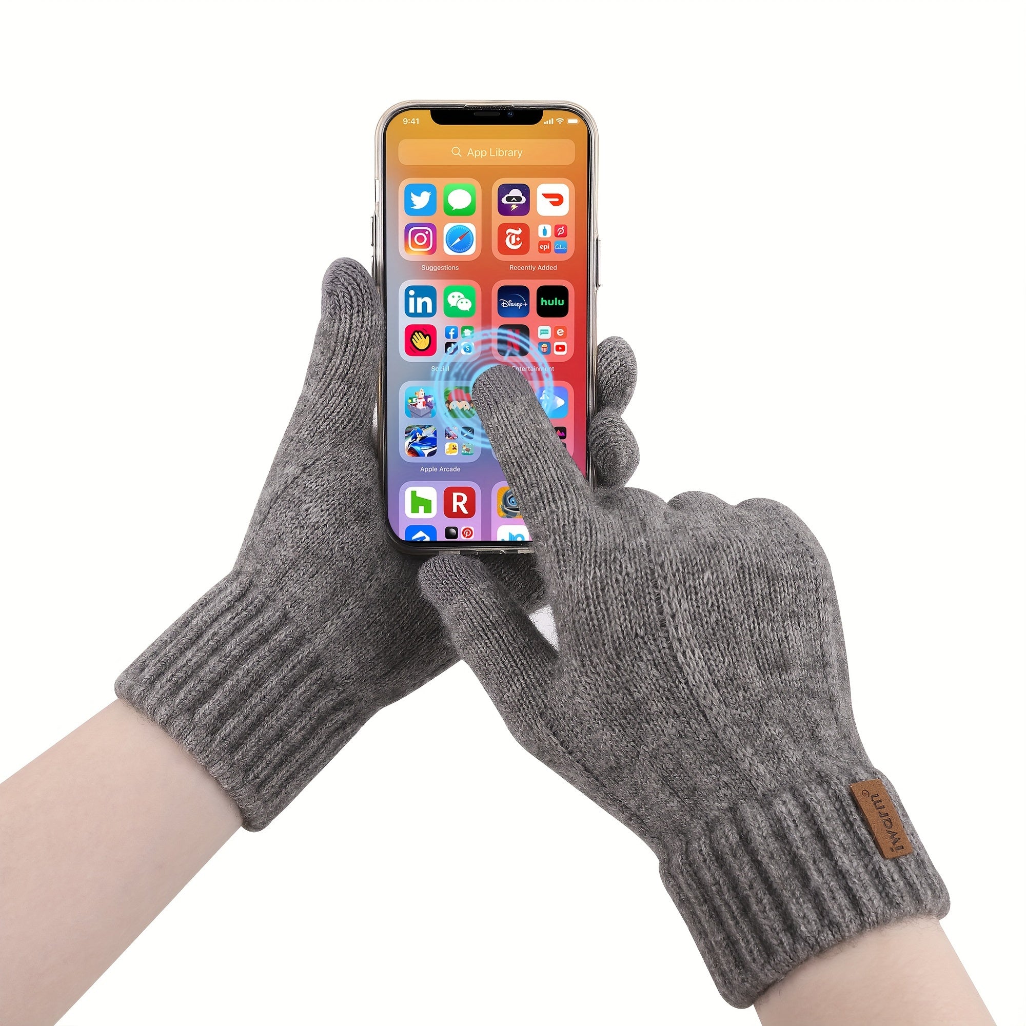 Unisex Alpaca Wool Touchscreen Gloves