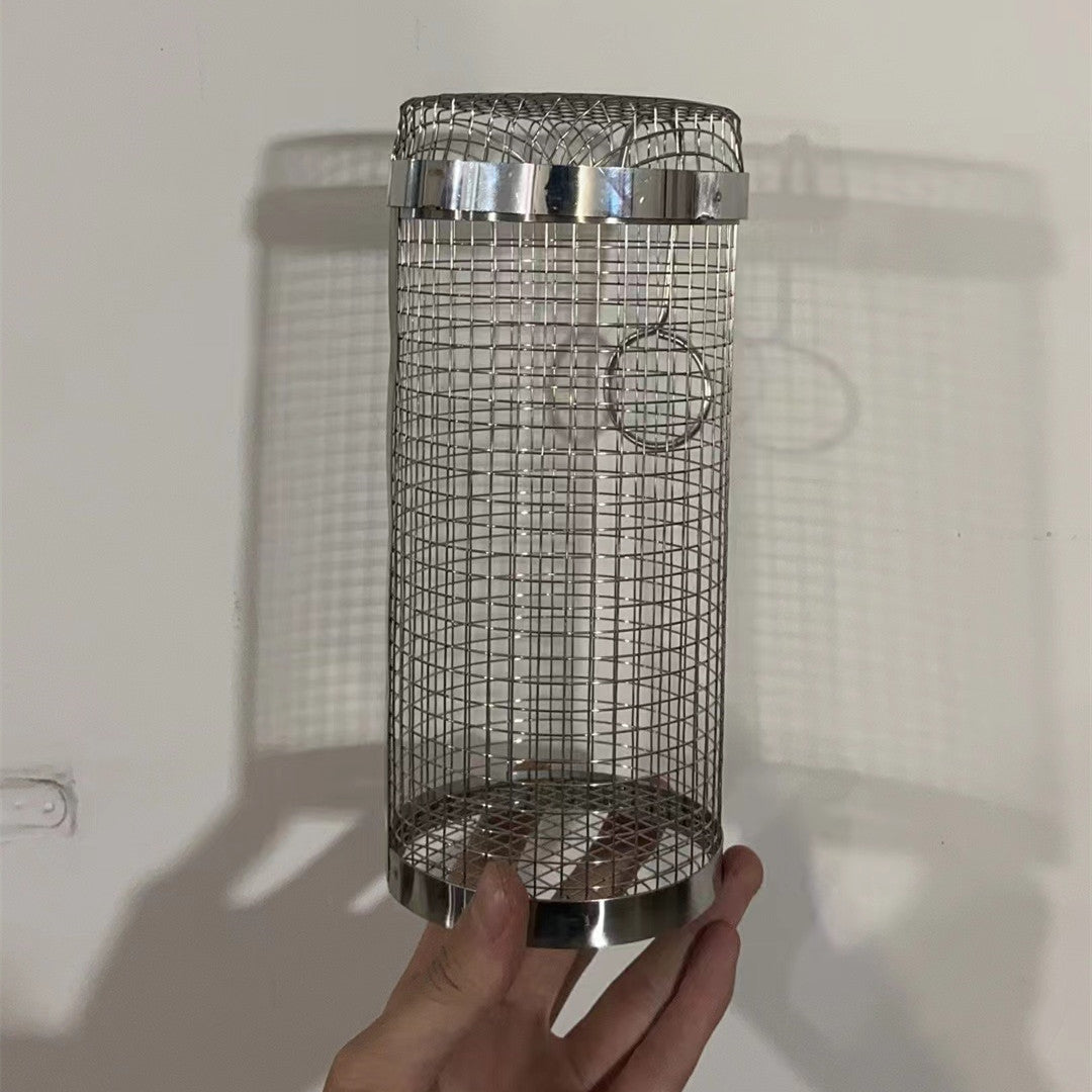 Portable Metal BBQ Grilling Basket for Outdoor Camping