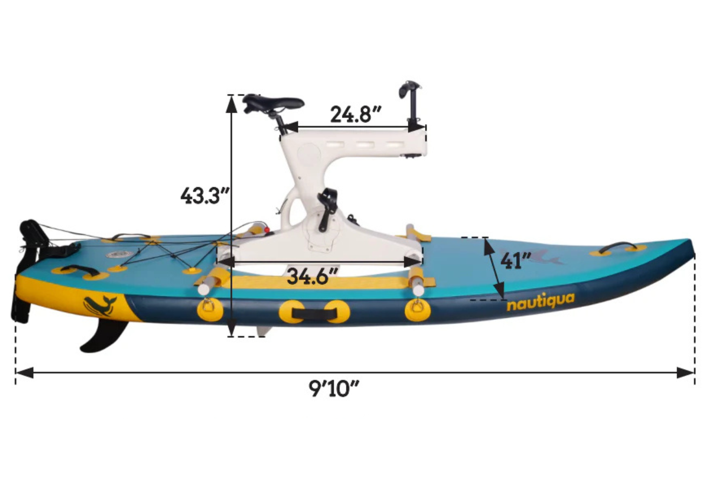 Nautiqua Aruba Deluxe Pedal Fishing Kayak