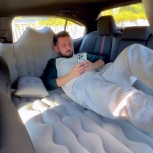 DikaSun Backseat Air Mattress for SUV, Car & Truck – 30.31" Width | Grey
