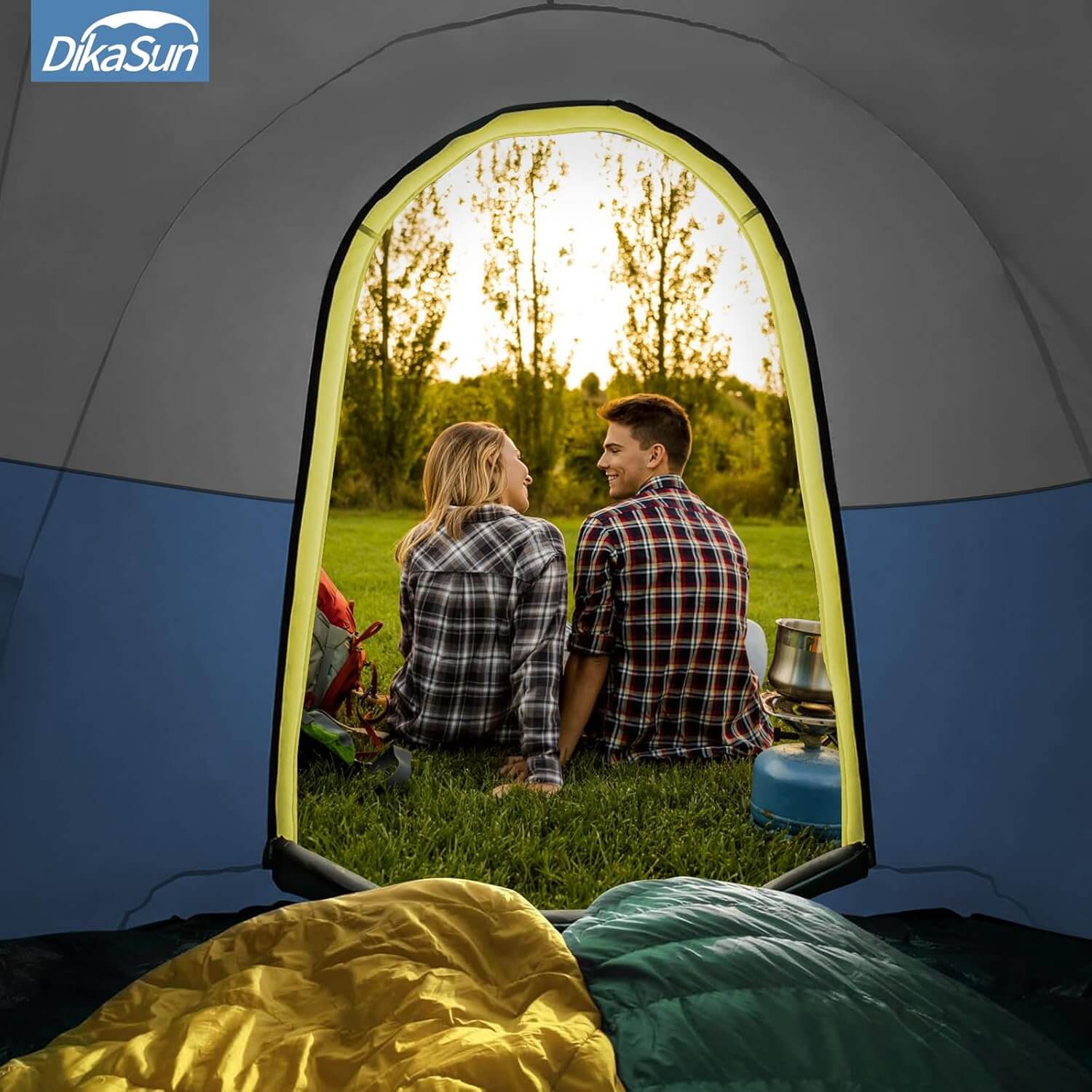 Dikasun Pickup Truck Bed Tent with Awning – Navy | Fits 5.5–6.7 ft Beds