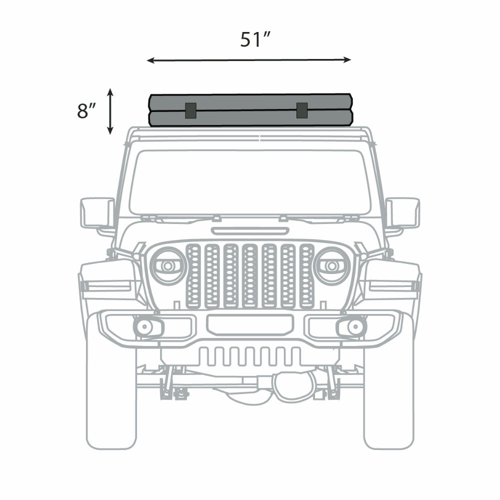 ÖVRLNDR 2P ROOF TOP TENT (Black)