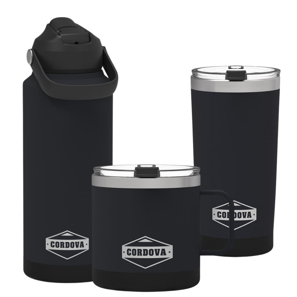 Adventure Drinkware Bundle: Bottle, Camp Mug & Tumbler