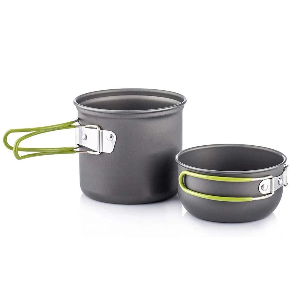 Camping Cookware Kit with Stove – Outdoor Cooking Set