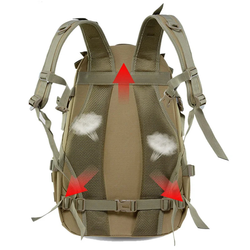 Tactical Camping Backpack – Molle Travel Rucksack for Hiking & Outdoor Use