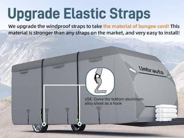Umbrauto 7-Layer Travel Trailer Cover – Khaki