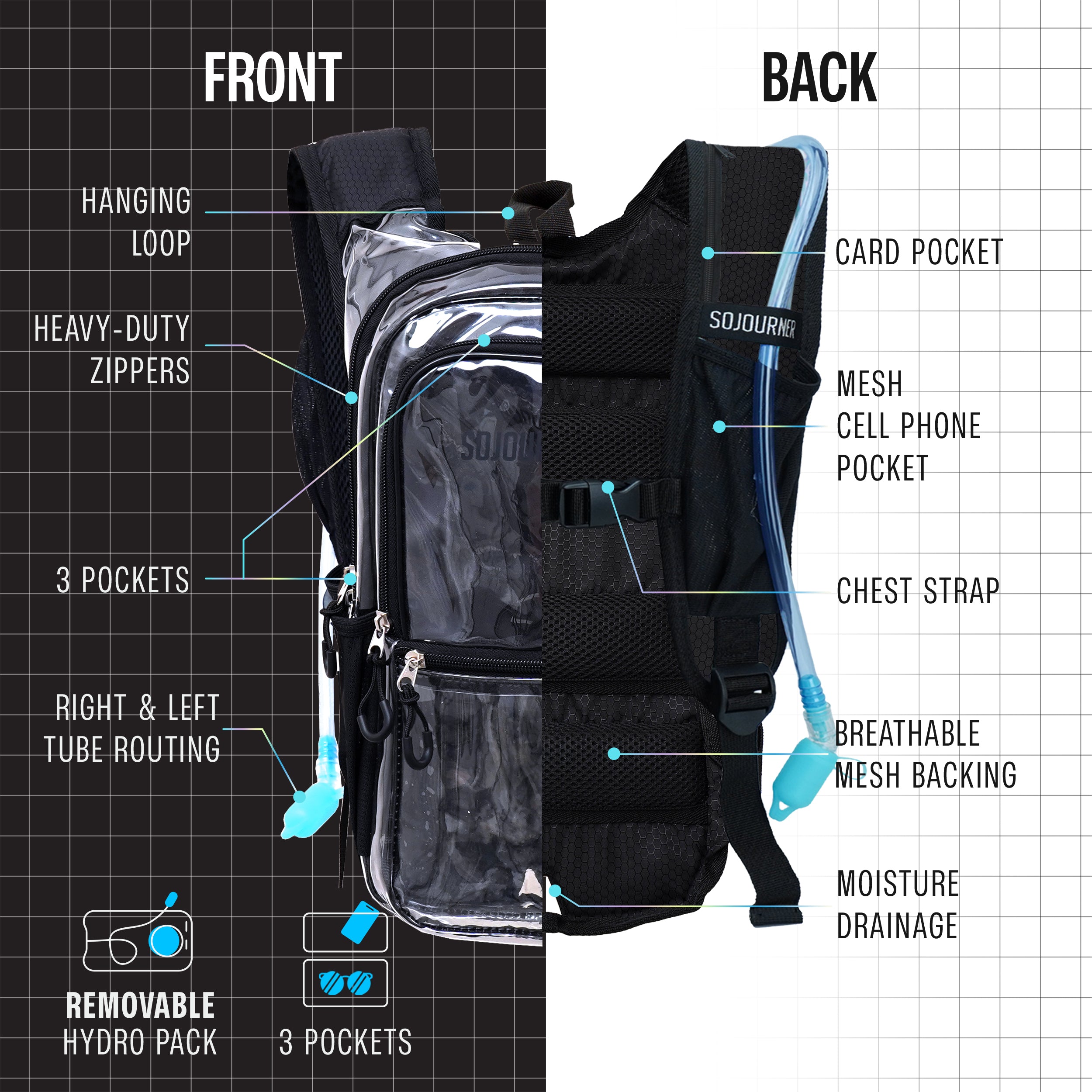 2L Hydration Backpack | Medium Fit