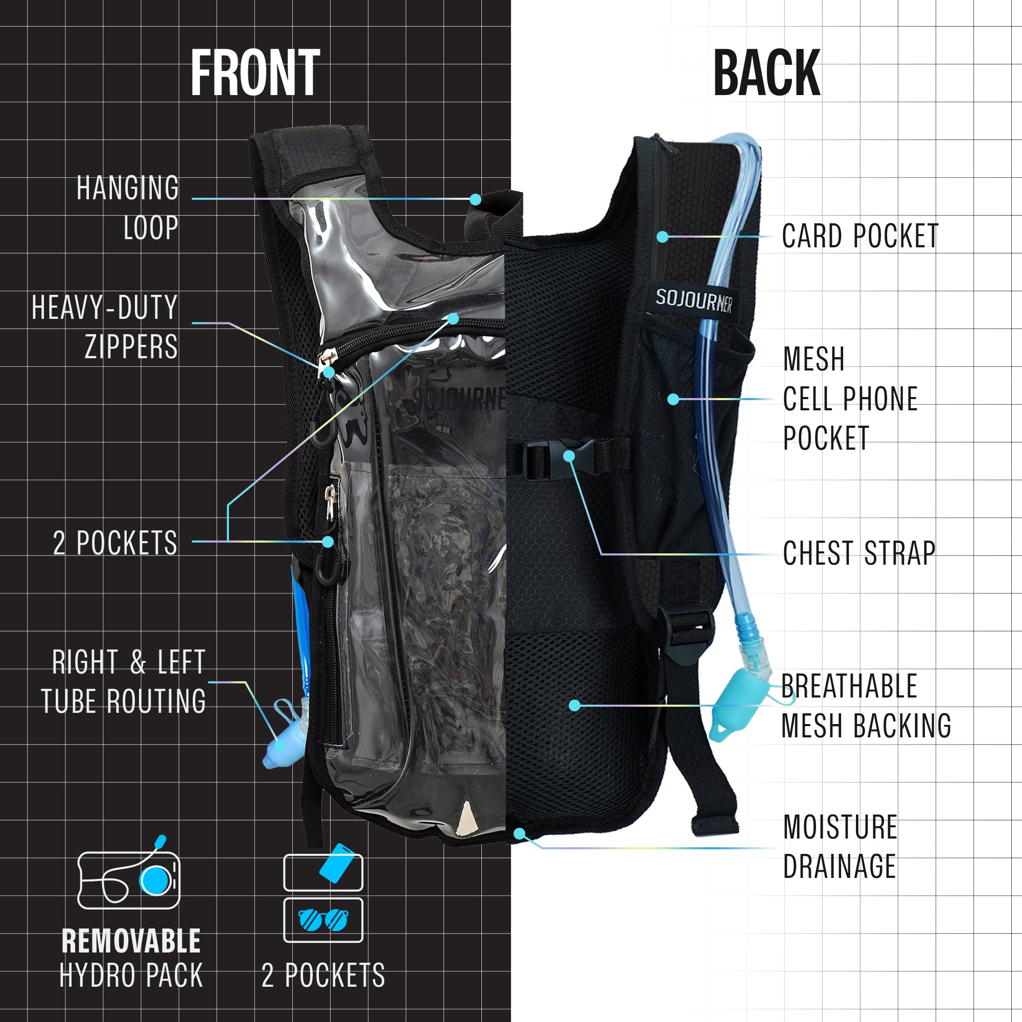 2L Hydration Backpack | Small Fit