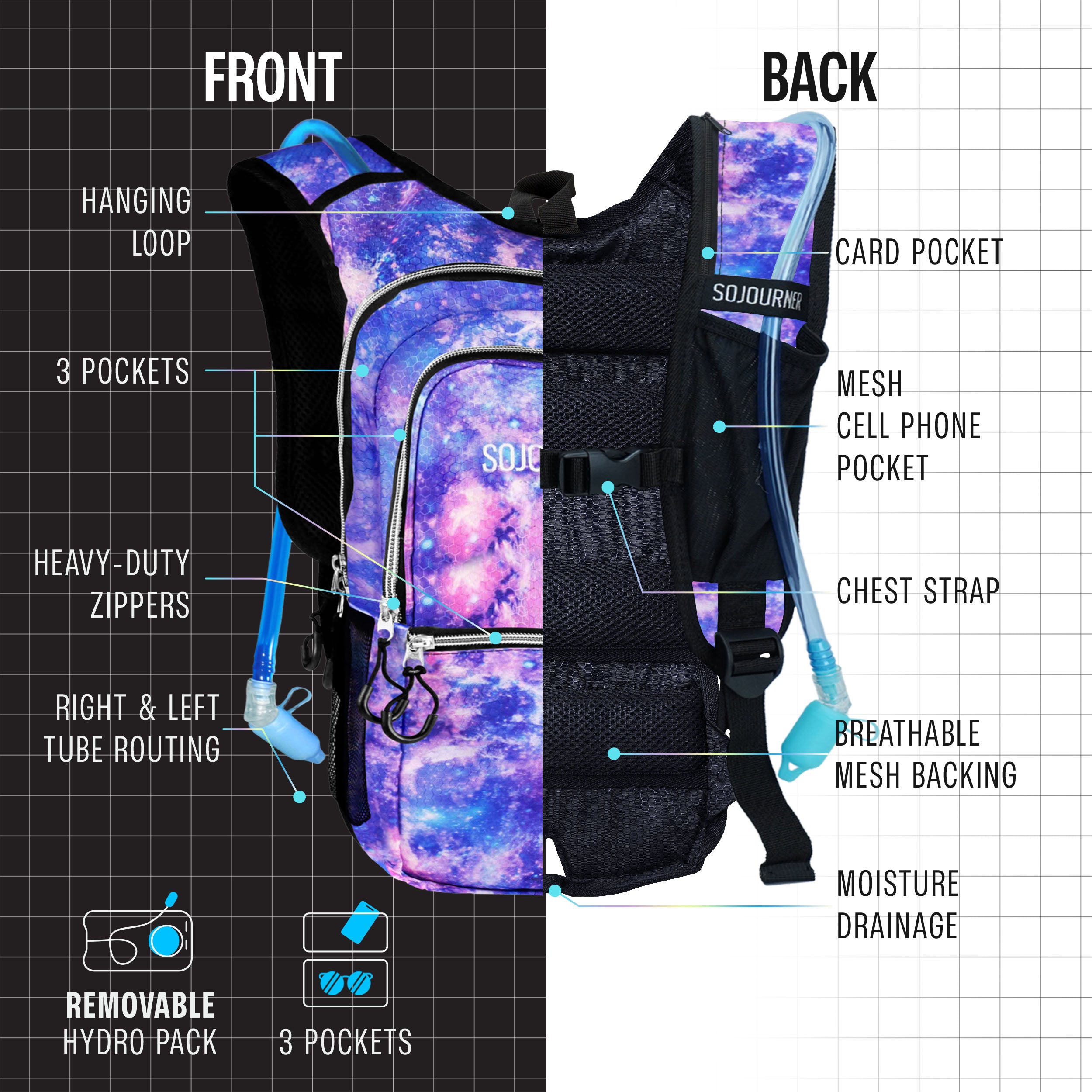 2L Hydration Backpack | Medium Fit