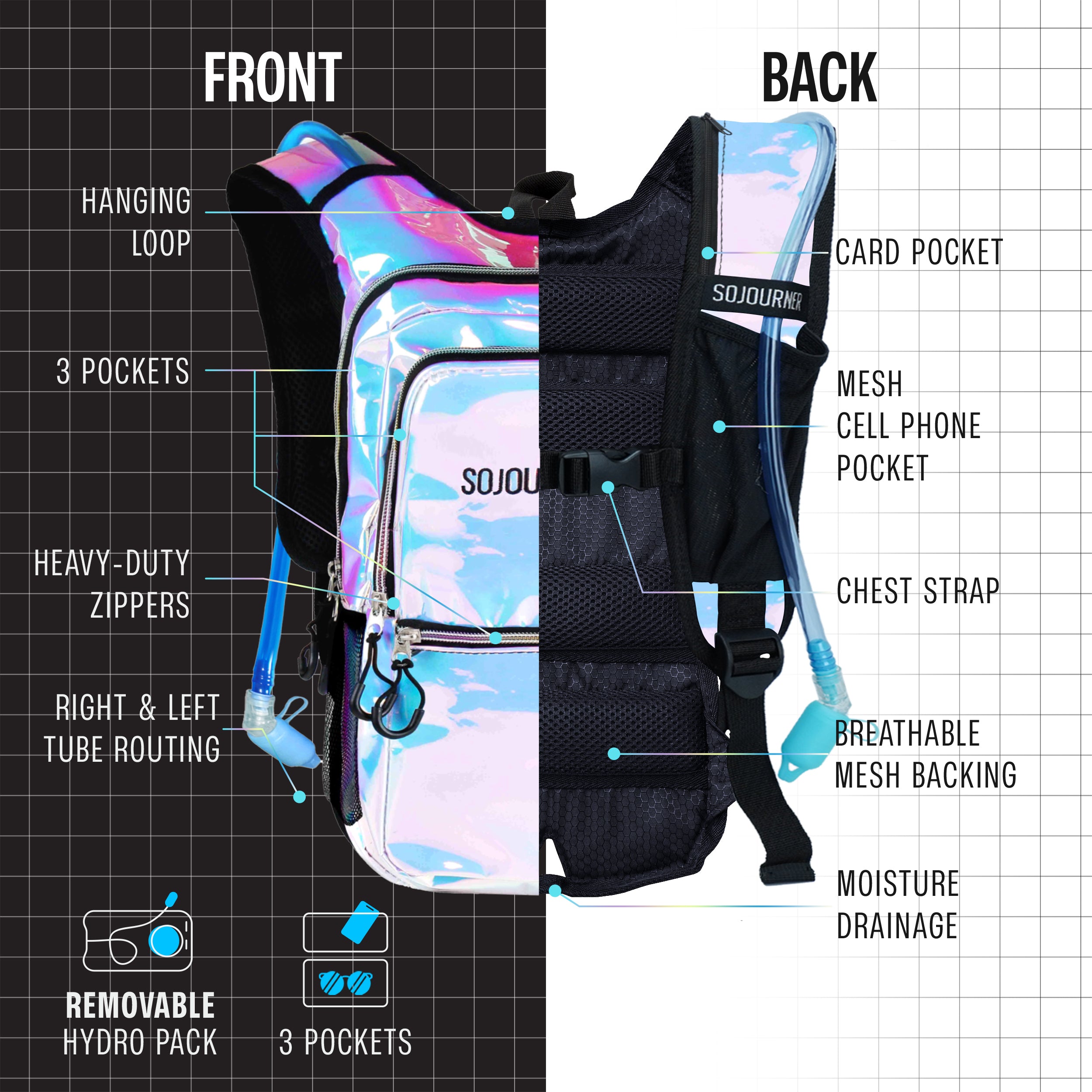 2L Hydration Backpack | Medium Fit