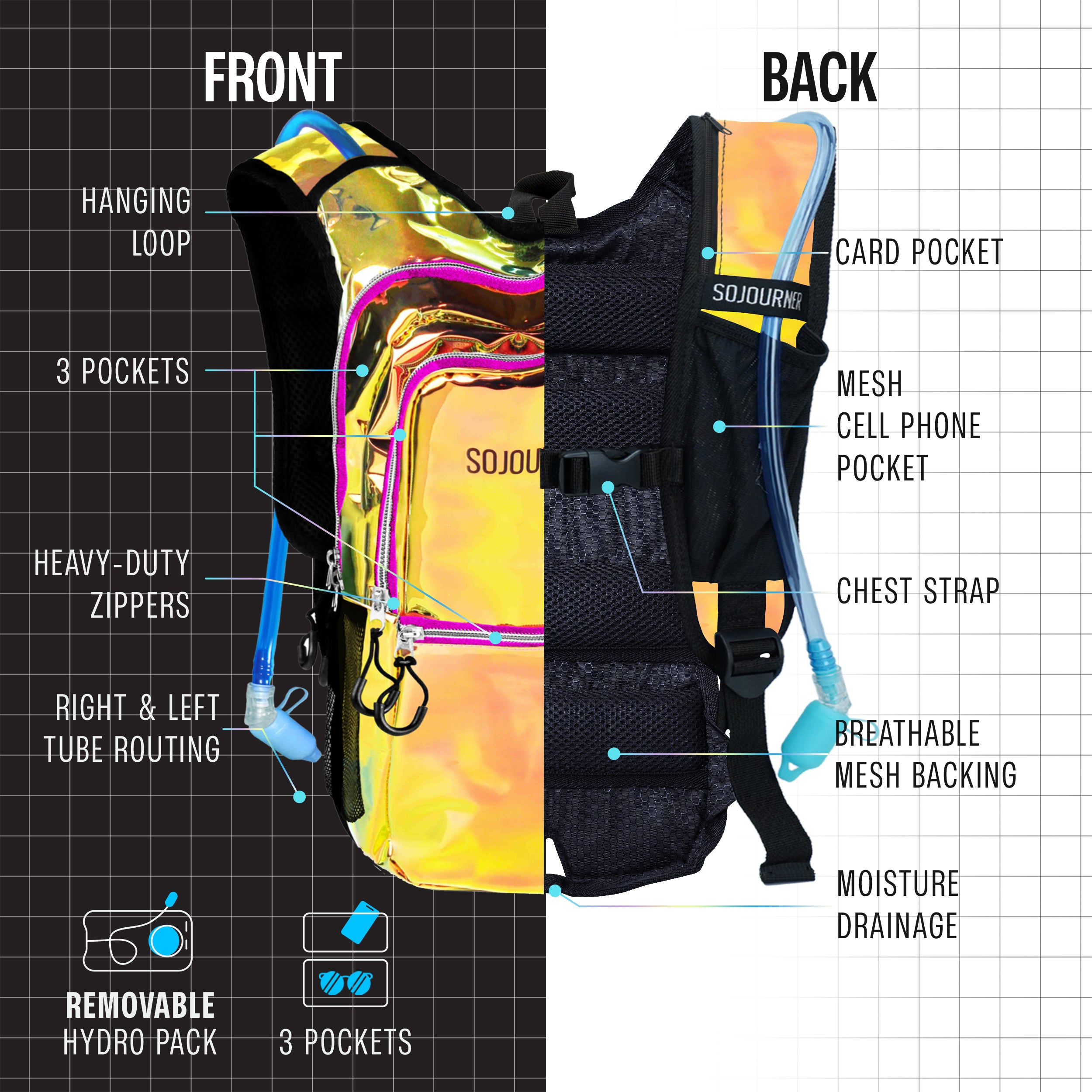 2L Hydration Backpack | Medium Fit
