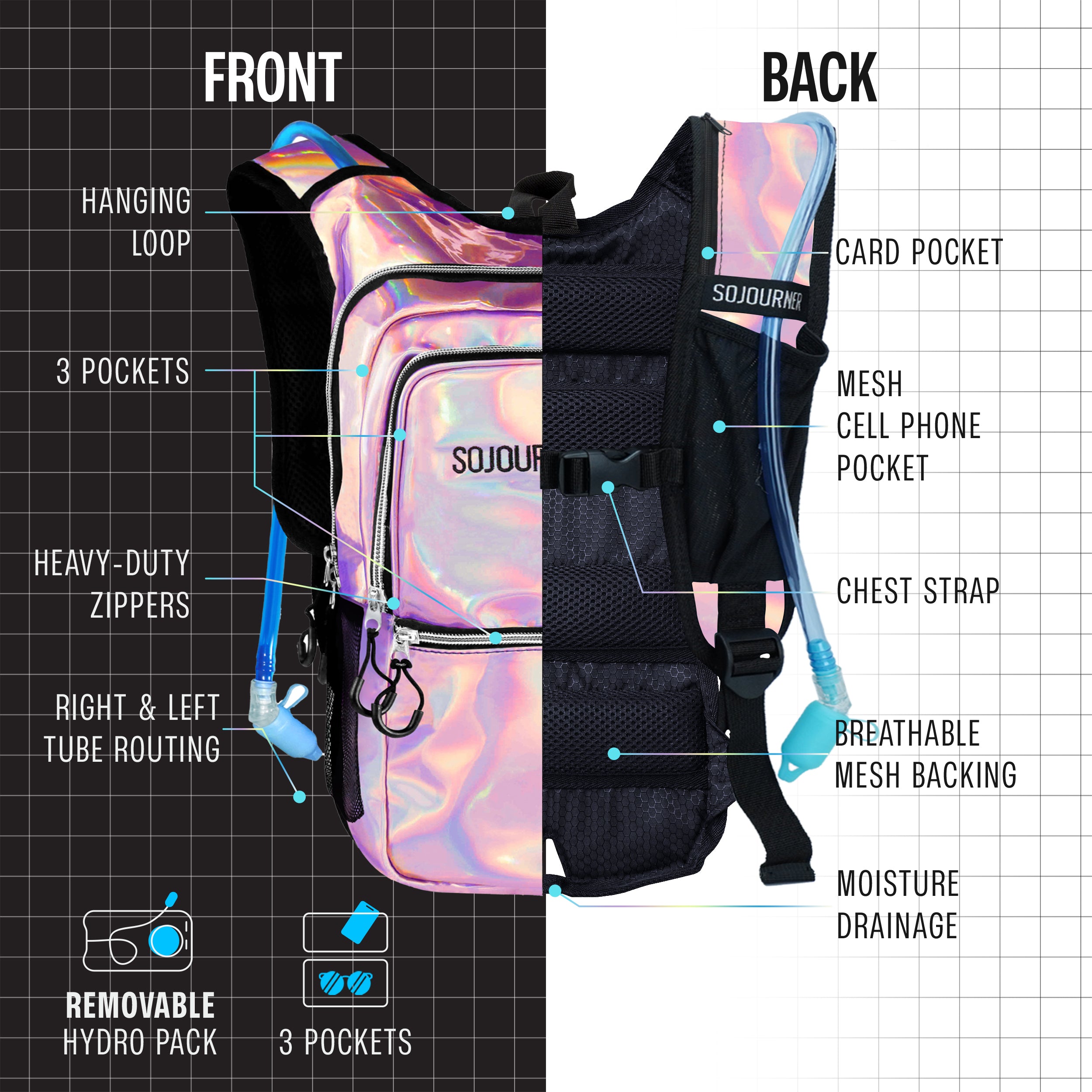2L Hydration Backpack | Medium Fit