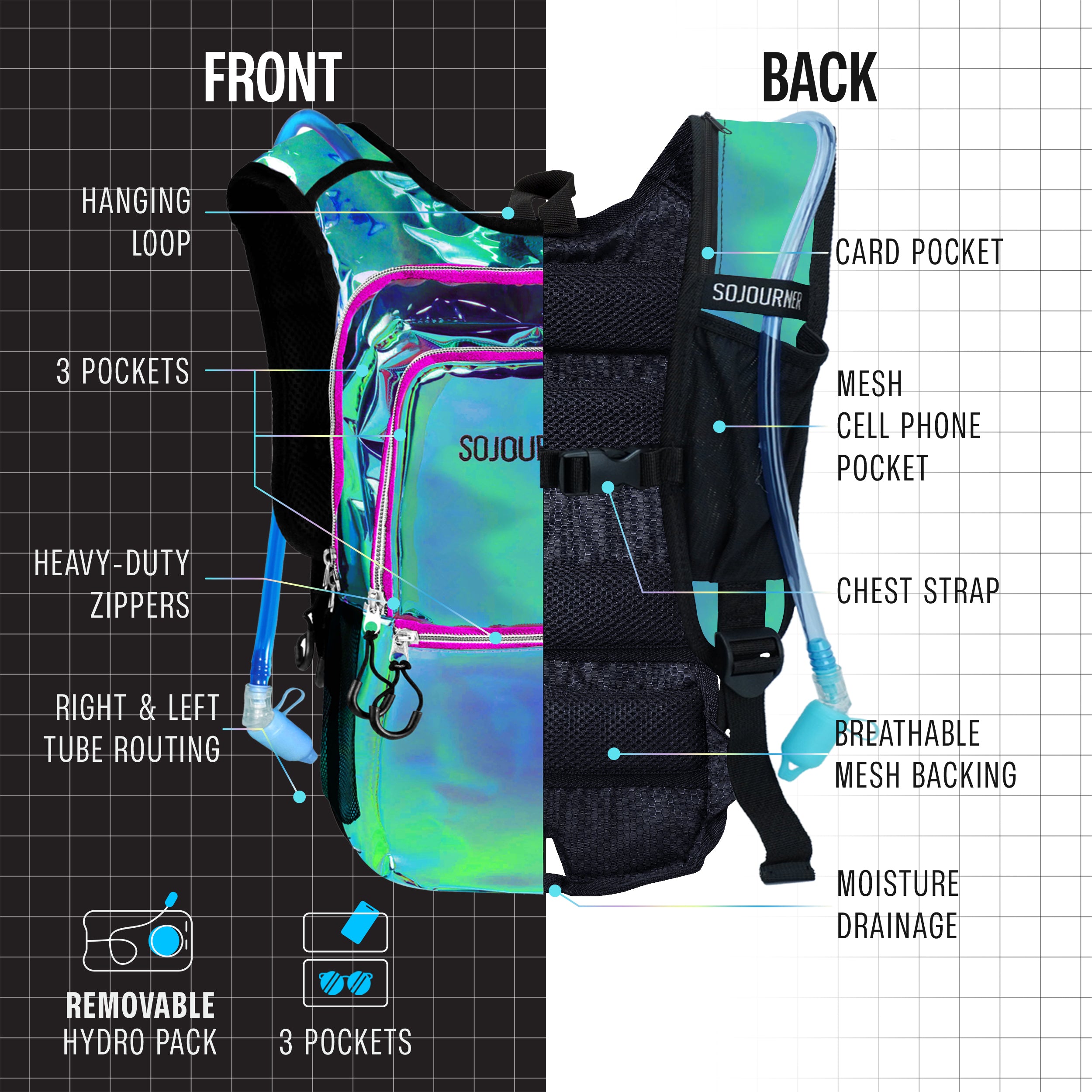 2L Hydration Backpack | Medium Fit