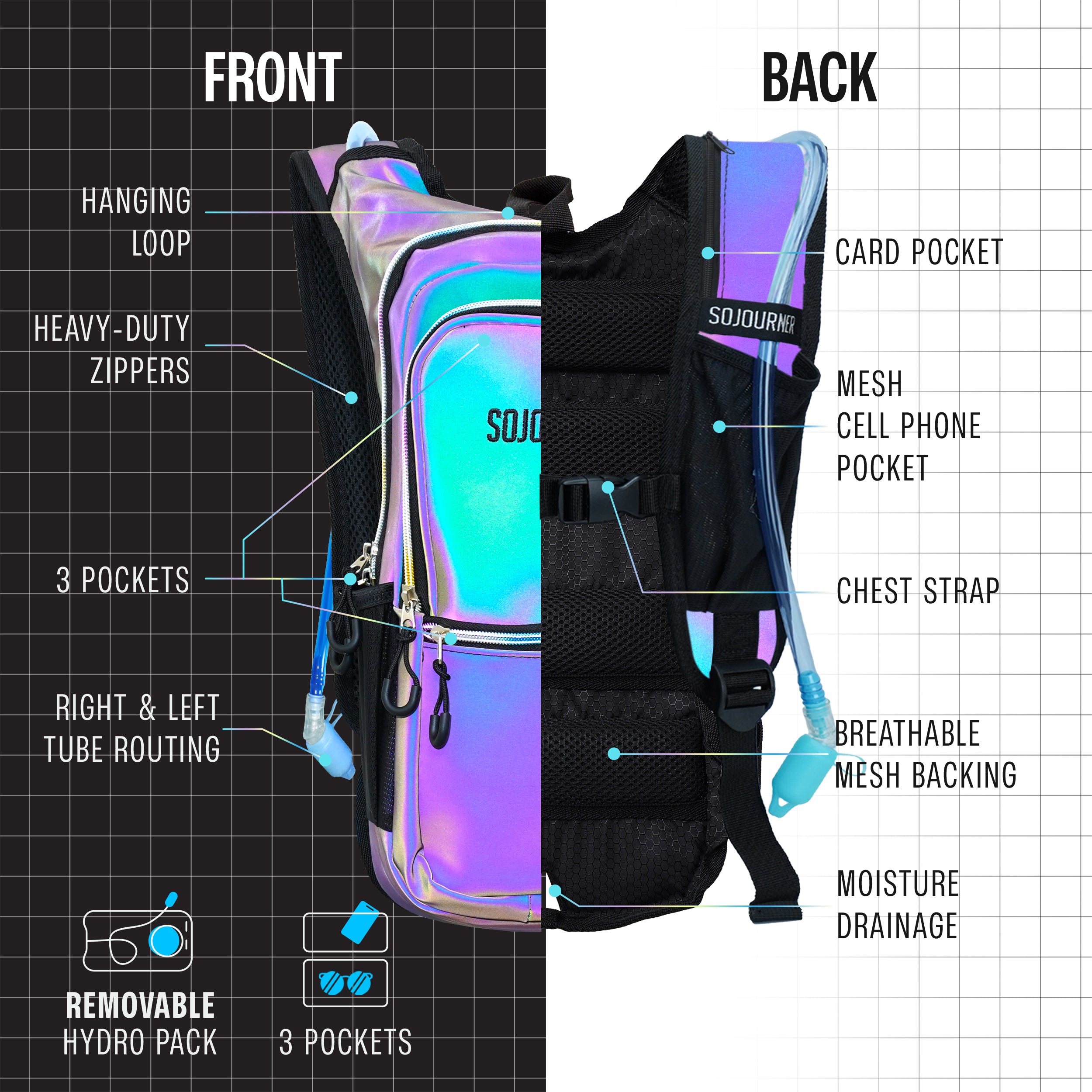 2L Hydration Backpack | Medium Fit