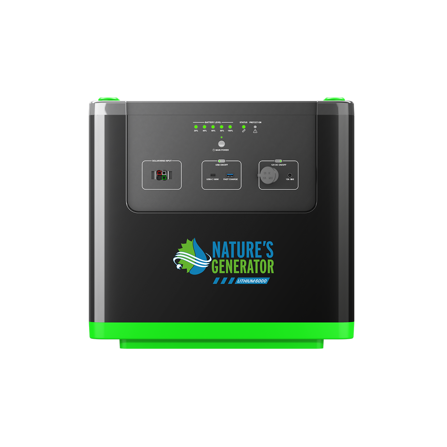 Nature's Generator Lithium 6000 Power Pod — 3840Wh LiFePO₄ Expansion Battery
