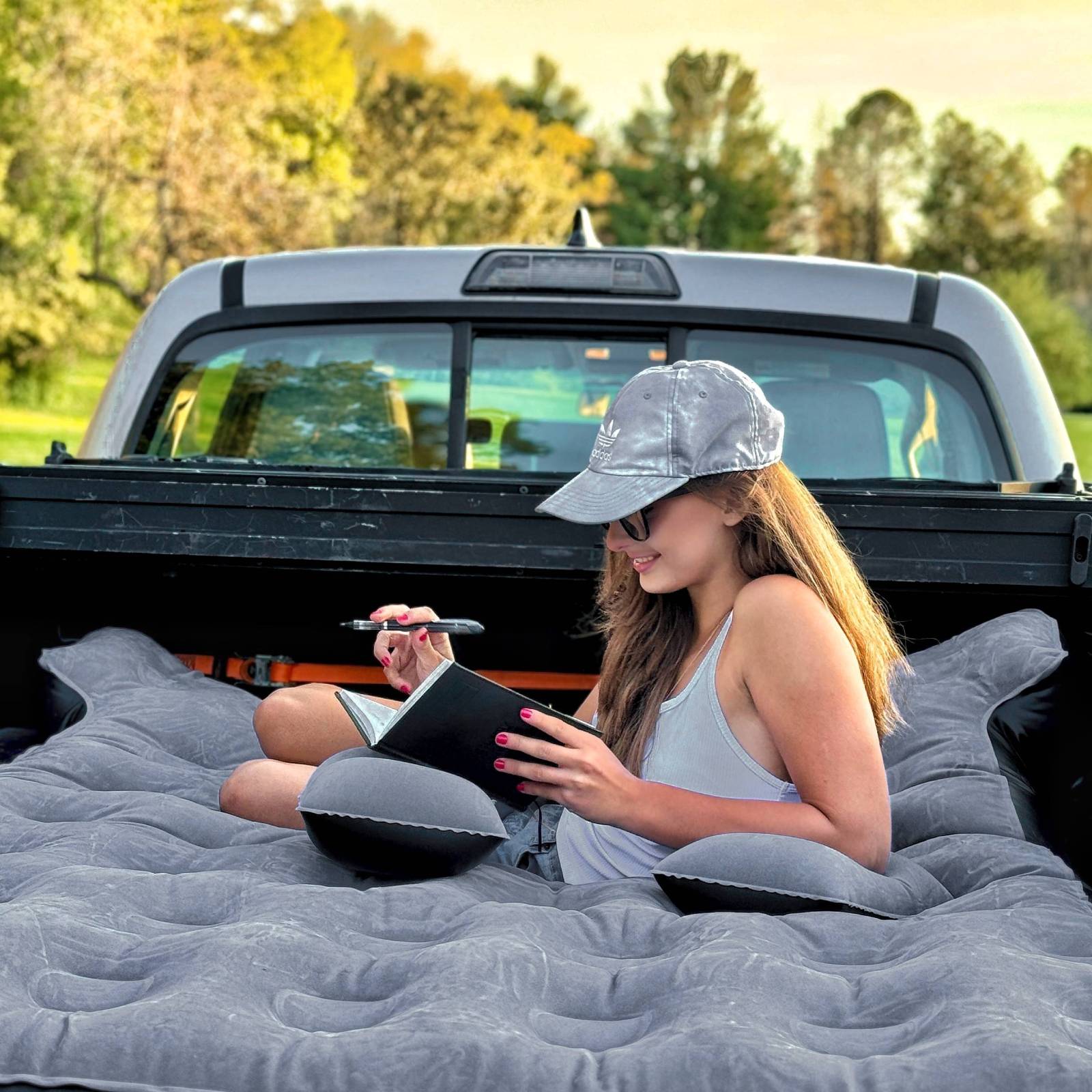 DikaSun Truck Bed Air Mattress – Fits 6.0 to 6.5 ft Beds | Grey