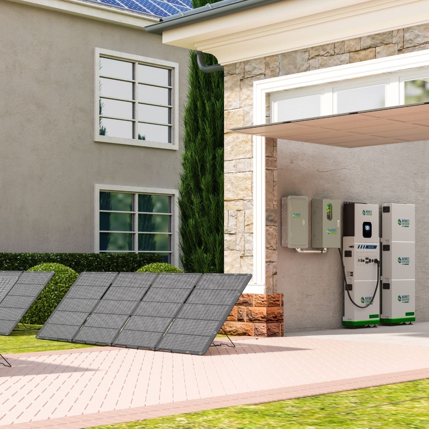 Nature's Generator 400W Folding Solar Panel — Monocrystalline, High-Output