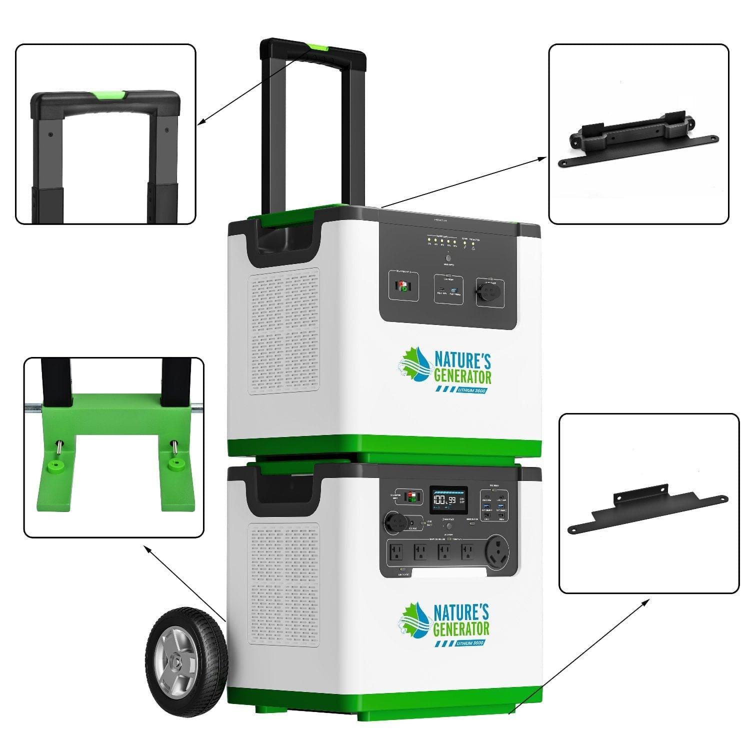 Nature's Generator Heavy Duty Cart — Lithium 3600 & 6000 Compatible