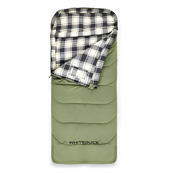 White Duck Slumbernest™ 30°F Flannel-Lined Sleeping Bag