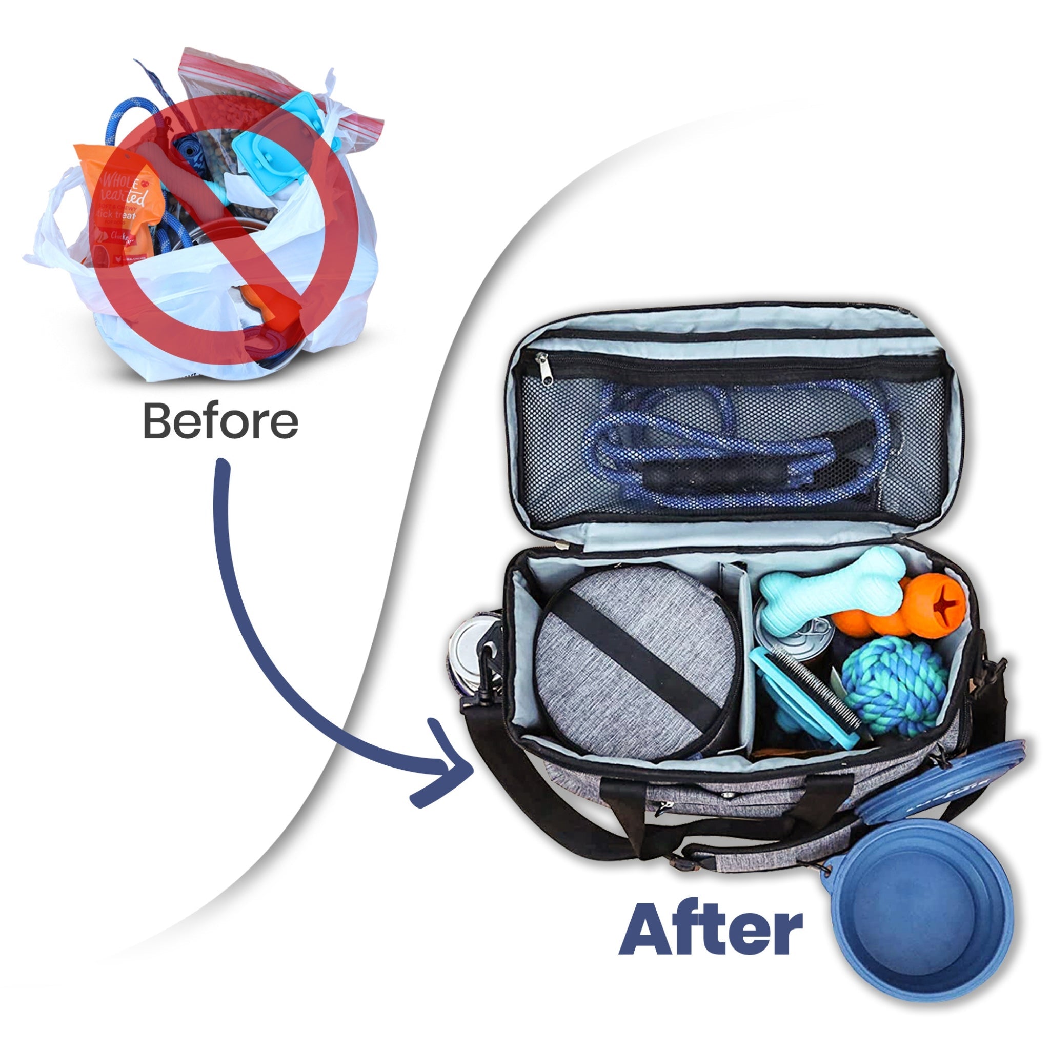 The Original Doggy Bag™ Dog Travel Bag for Supplies