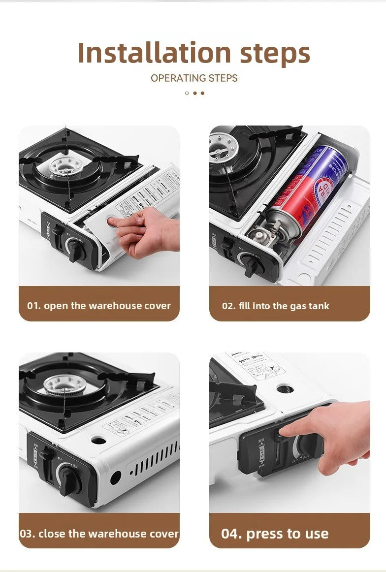 Portable Outdoor Butane Gas Stove – 2025 Model