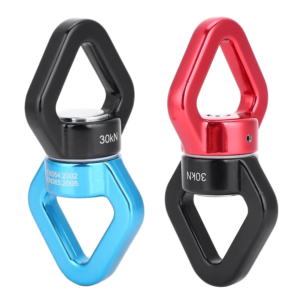 30KN Rope Swivel – Safety Rotational Device for Climbing, Yoga & Rescue
