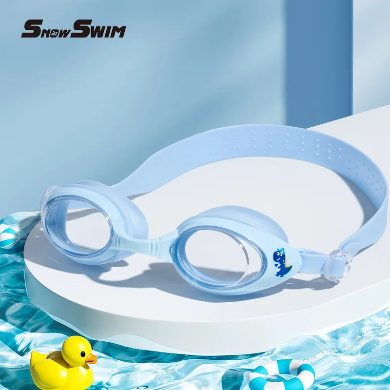 Children’s Swimming Goggles with Cap – Small Frame, Waterproof, Anti-Fog, HD Swimming Glasses for Boys & Girls