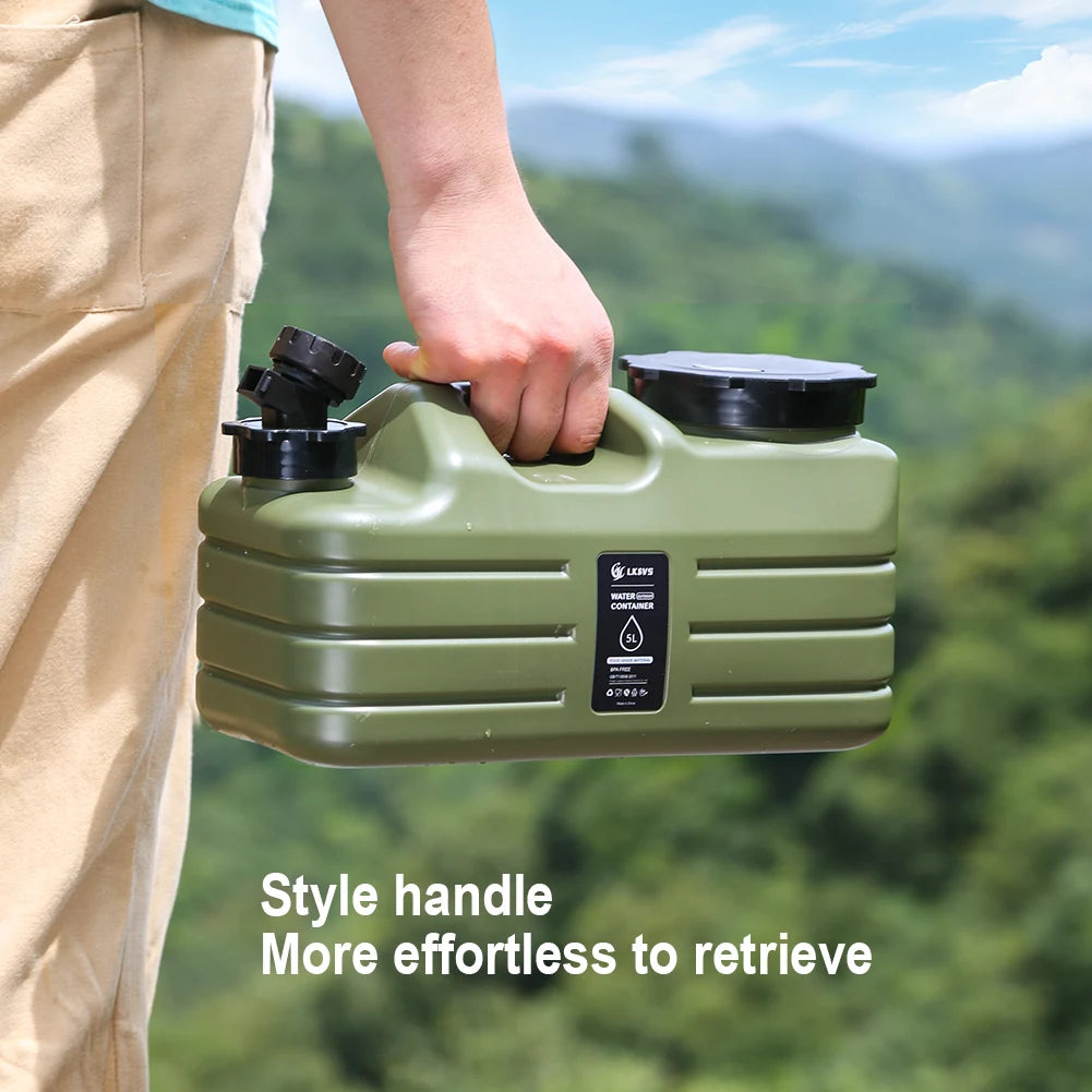 5–12L Camping Water Bucket with Detachable Faucet