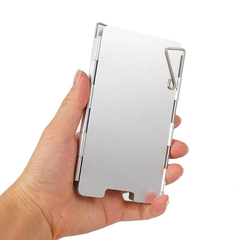Foldable Camping Stove Windshield – 9 Plates