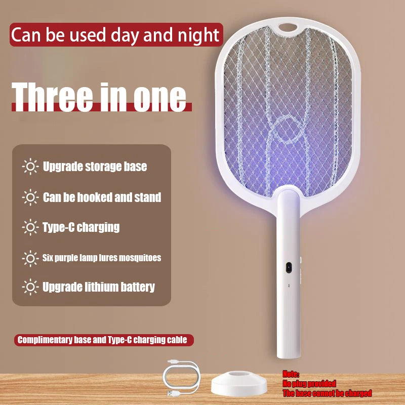 3-in-1 Electric Mosquito Swatter & Killer Lamp