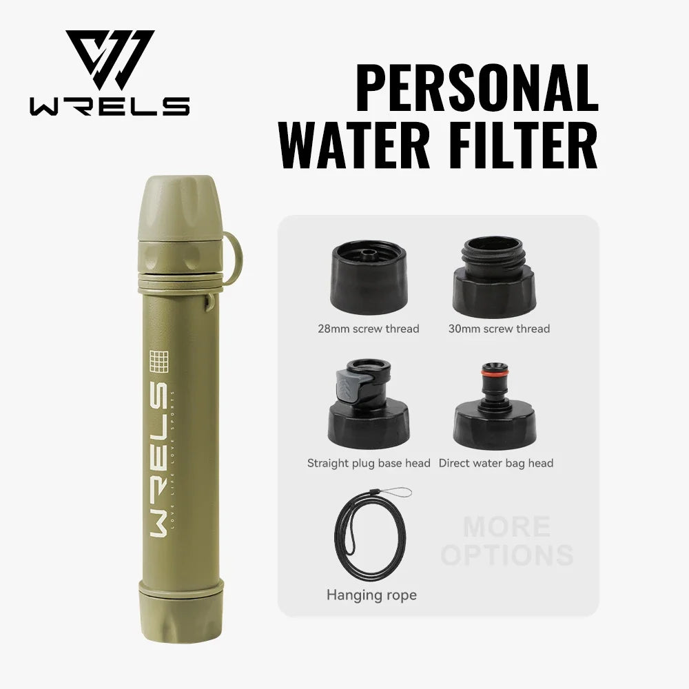 Portable Water Filter Straw Kit for Camping & Hiking