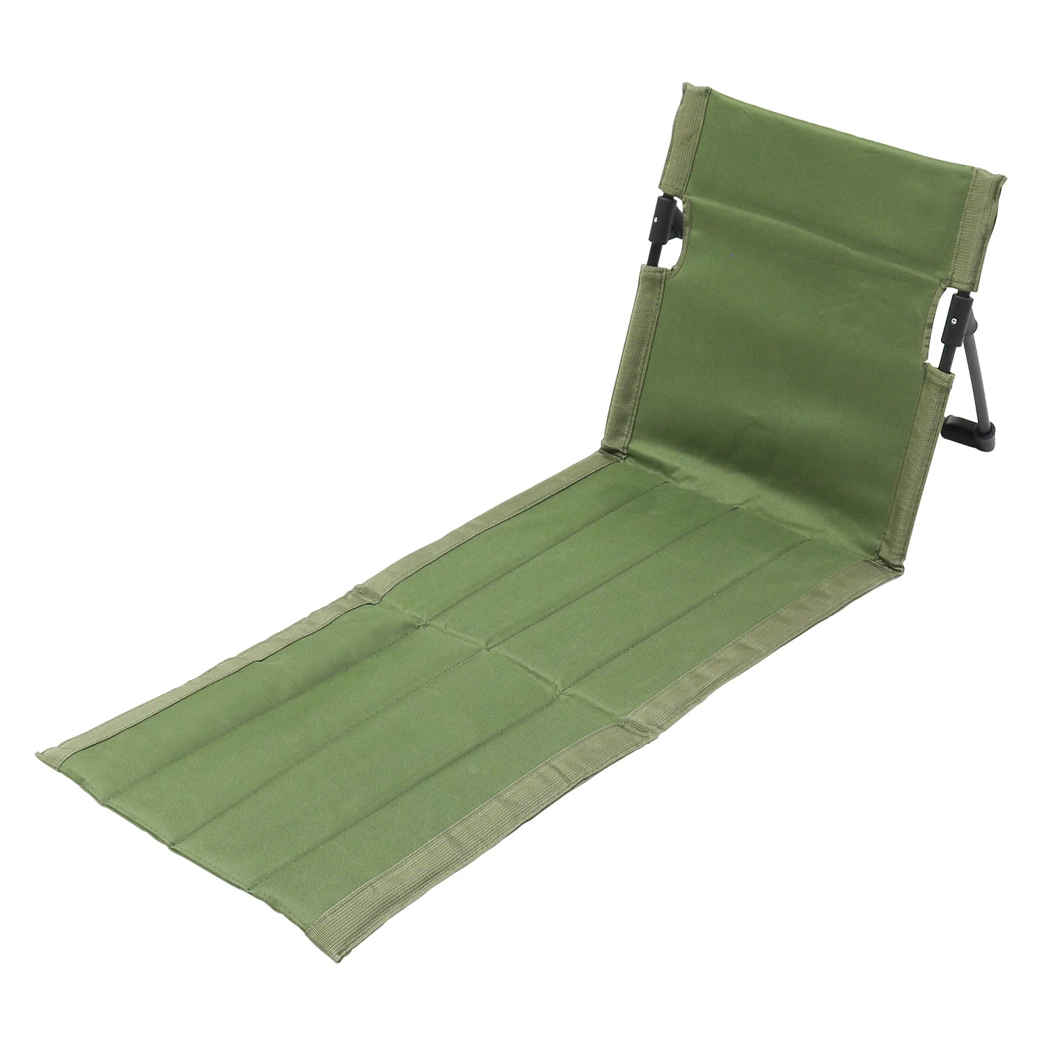 Foldable Camping Floor Chair with Backrest Cushion – Oxford Cloth