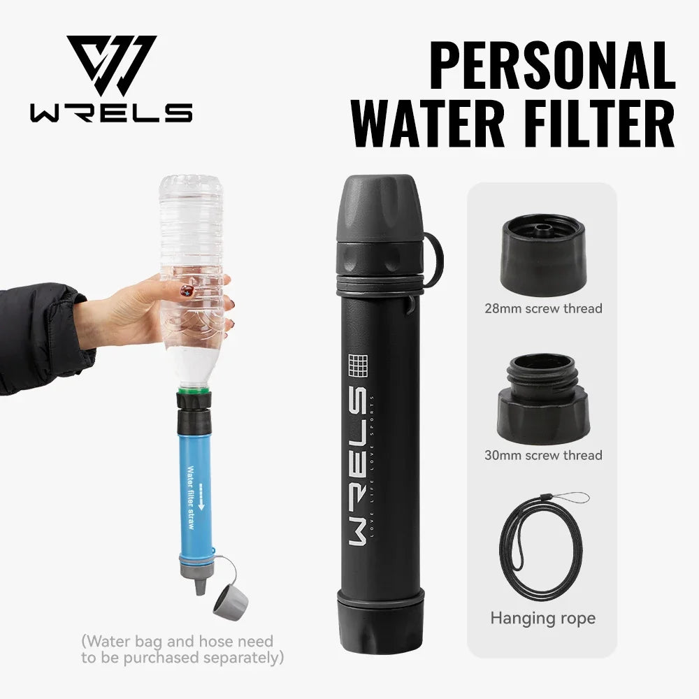 Portable Water Filter Straw Kit for Camping & Hiking