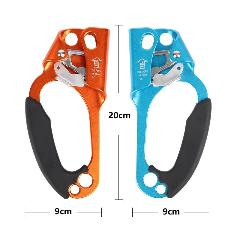 Rock Climbing Hand Ascender – Left/Right Rope Grip for Mountaineering & SRT