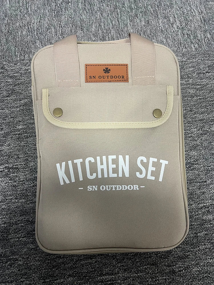 8-Piece Portable Camping Cookware Set