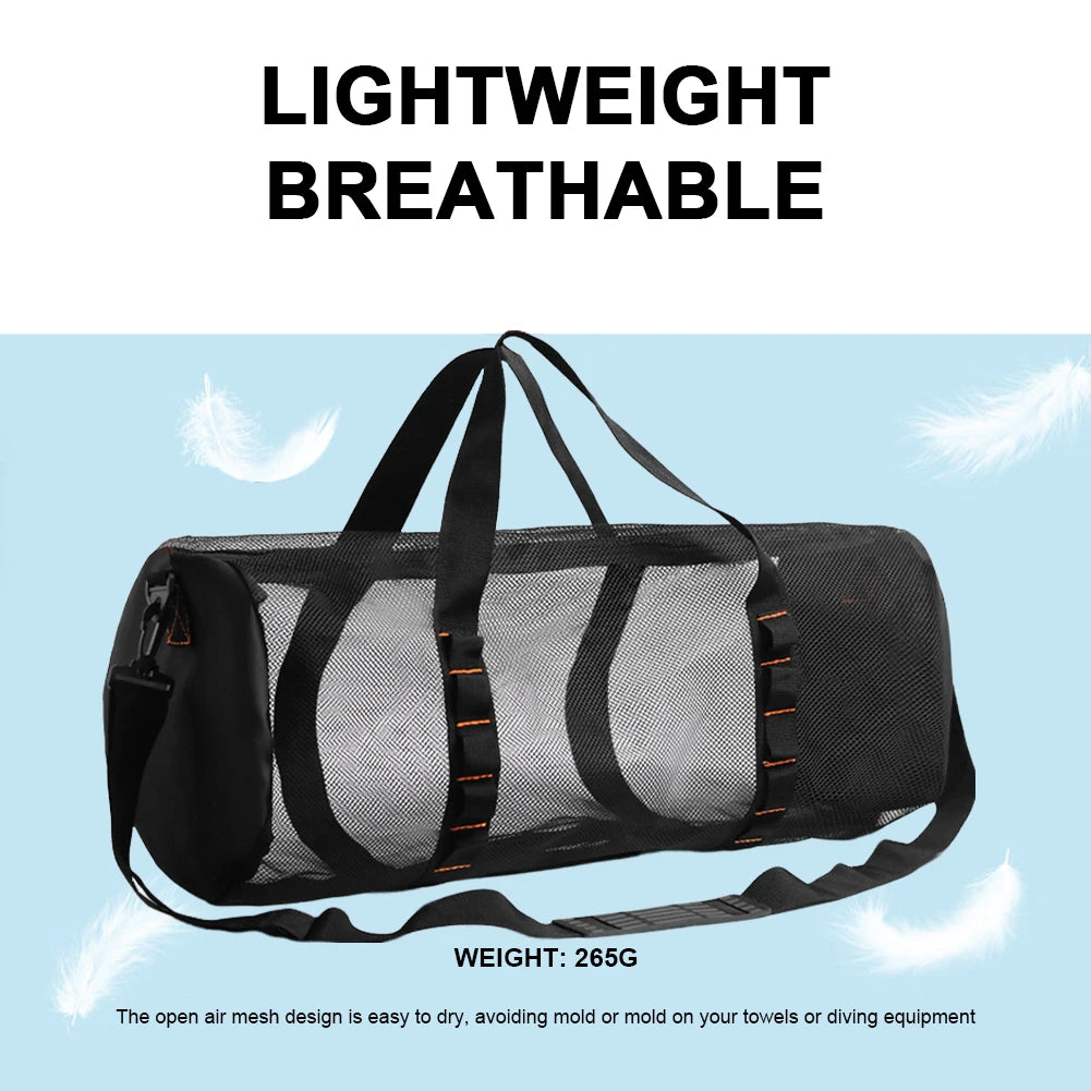 Extra Large Mesh Dive Duffel Bag for Scuba & Snorkeling
