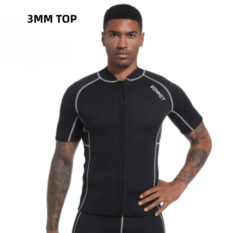 Men’s & Women’s Neoprene Wetsuit – Short Sleeve Split Diving & Surfing Suit