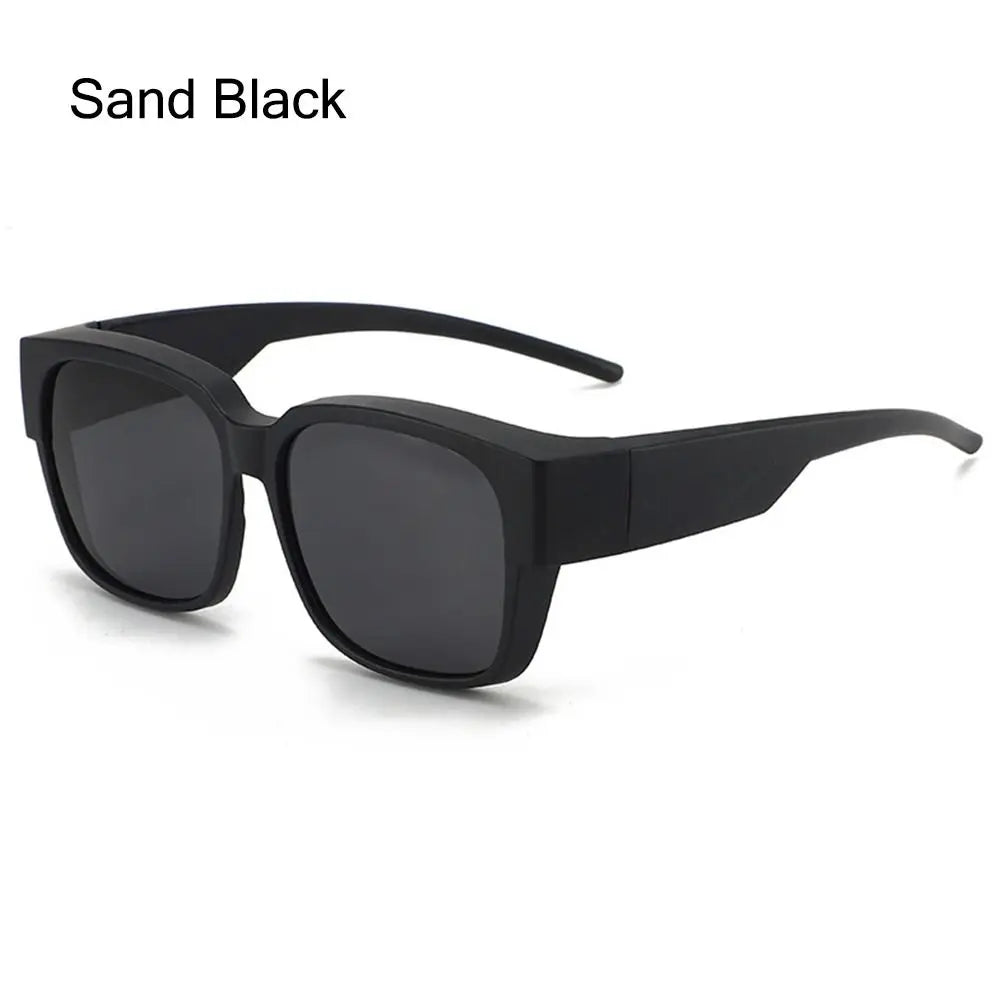 Polarized Fit Over Sunglasses – UV Protection Wrap Around Square Shades